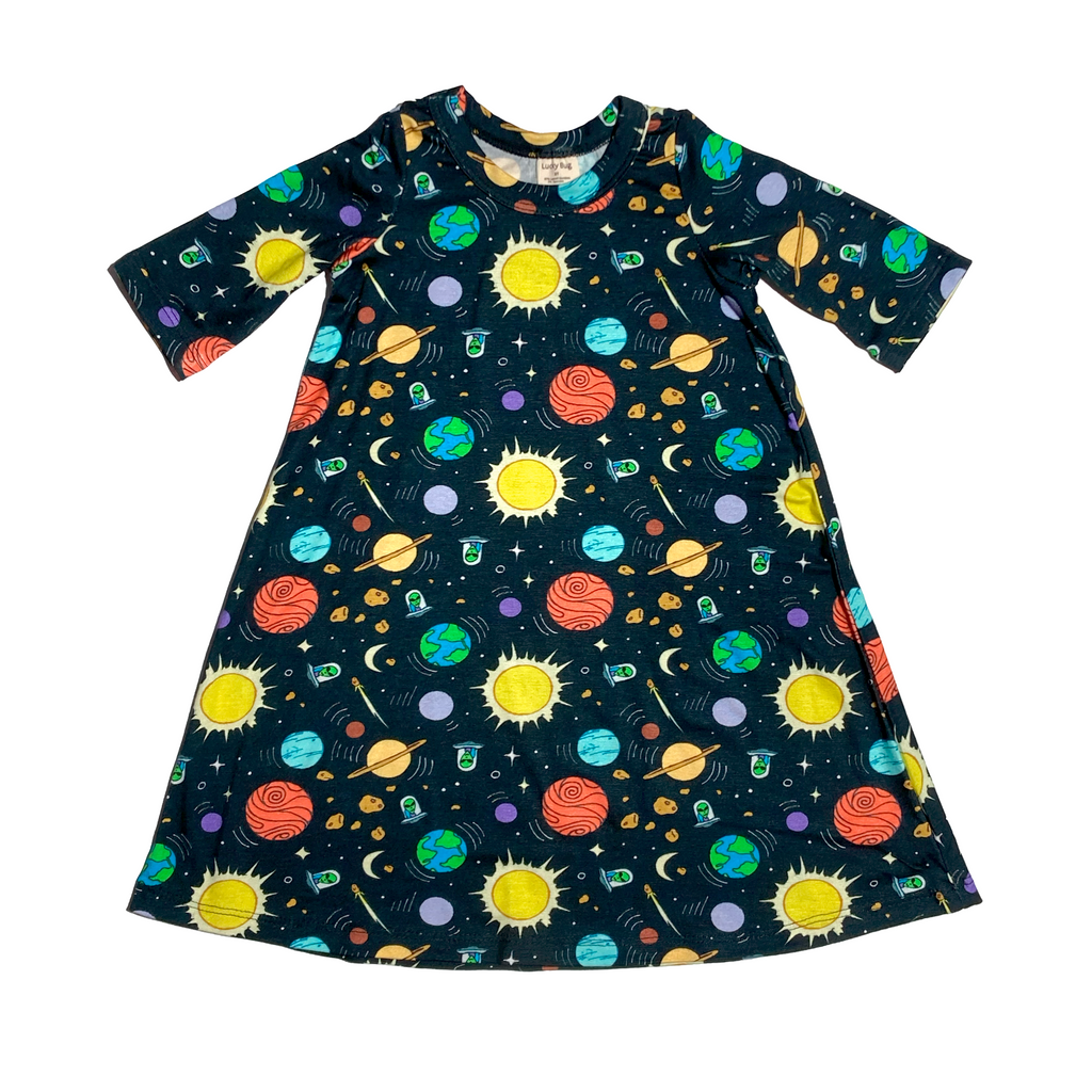 princess awesome solar system dress Solar System Busy Dress