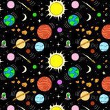Adult Outer Space Long Sleeve Shirt - Lucky Bug Clothing Company