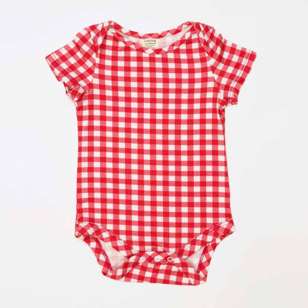 Gingham onesie sale