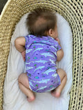 Essential Organic Lemon Shark Onesie - Lucky Bug Clothing Company