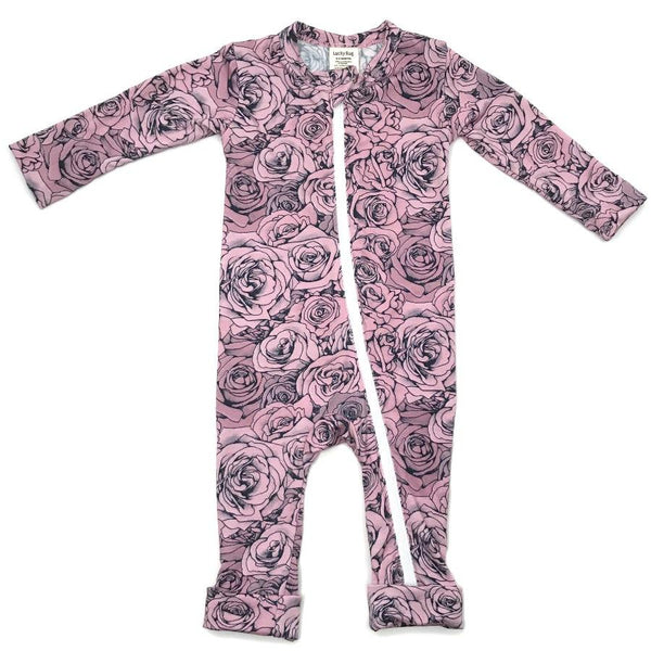 Organic Everyday Rose Playsuit - Lucky Bug Clothing Company