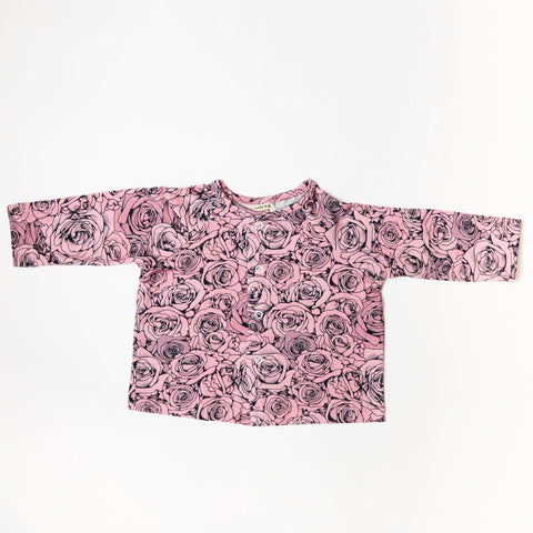 Organic Soft Rose Cardigan - Lucky Bug Clothing Company