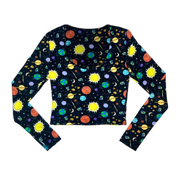 Adult Outer Space Long Sleeve Shirt - Lucky Bug Clothing Company