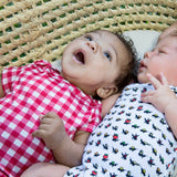 Essential Organic Gingham Onesie - Lucky Bug Clothing Company