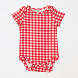 Essential Organic Gingham Onesie - Lucky Bug Clothing Company